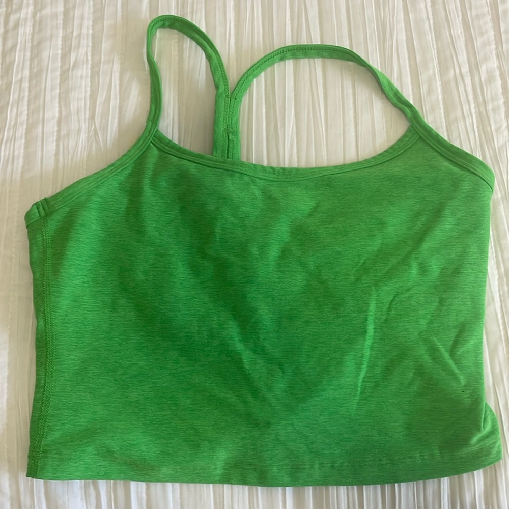 Green beyond cropped tank